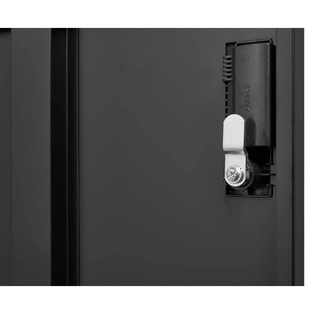 Flynama 15.75 in. W x 35.43 in. D x 39.37 in. H Black Linen Cabinet,9-Door Metal Employee Storage Locker with Card Slot (3)