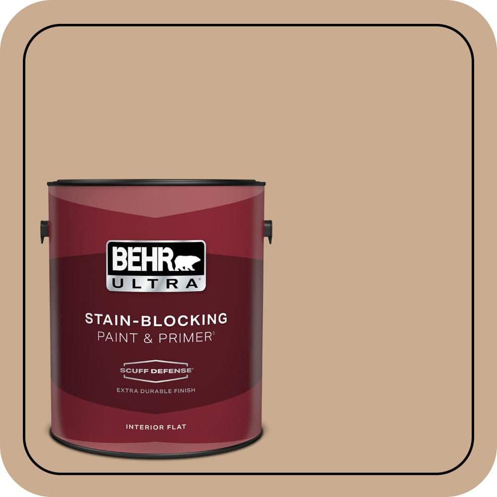 BEHR ULTRA 1 gal. #N250-3 Pottery Wheel Extra Durable Flat Interior Paint & Primer