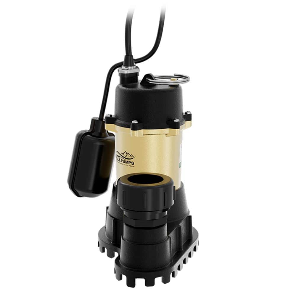K2 1/2 HP Heavy-Duty Cast Iron Sump Pump with Tethered Switch (3)