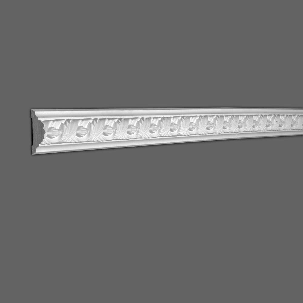 American Pro Decor 2-1/4 in. x 3/4 in. x 94-1/2 in. Leaf Polyurethane Panel Moulding Pro Pack 63 LF (8-Pack) (2)