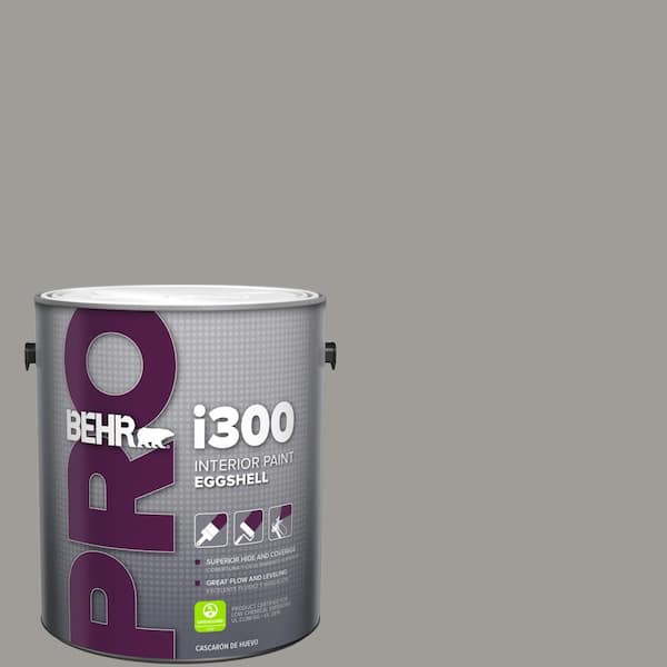 BEHR PRO 1 gal. #BNC-17 Casual Gray Eggshell Interior Paint (2)