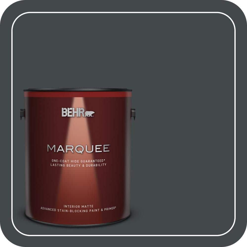 BEHR MARQUEE 1 gal. #PPU24-23 Little Black Dress Matte Interior Paint & Primer (1)