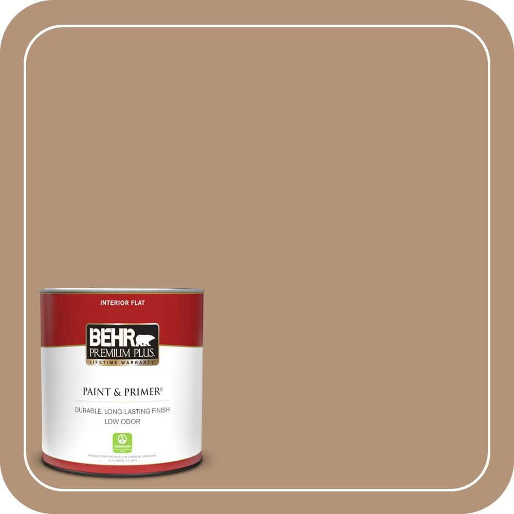 BEHR PREMIUM PLUS Home Decorators Collection #HDC-FL14-6 Gingerbread Latte Flat Low Odor & Primer (1)