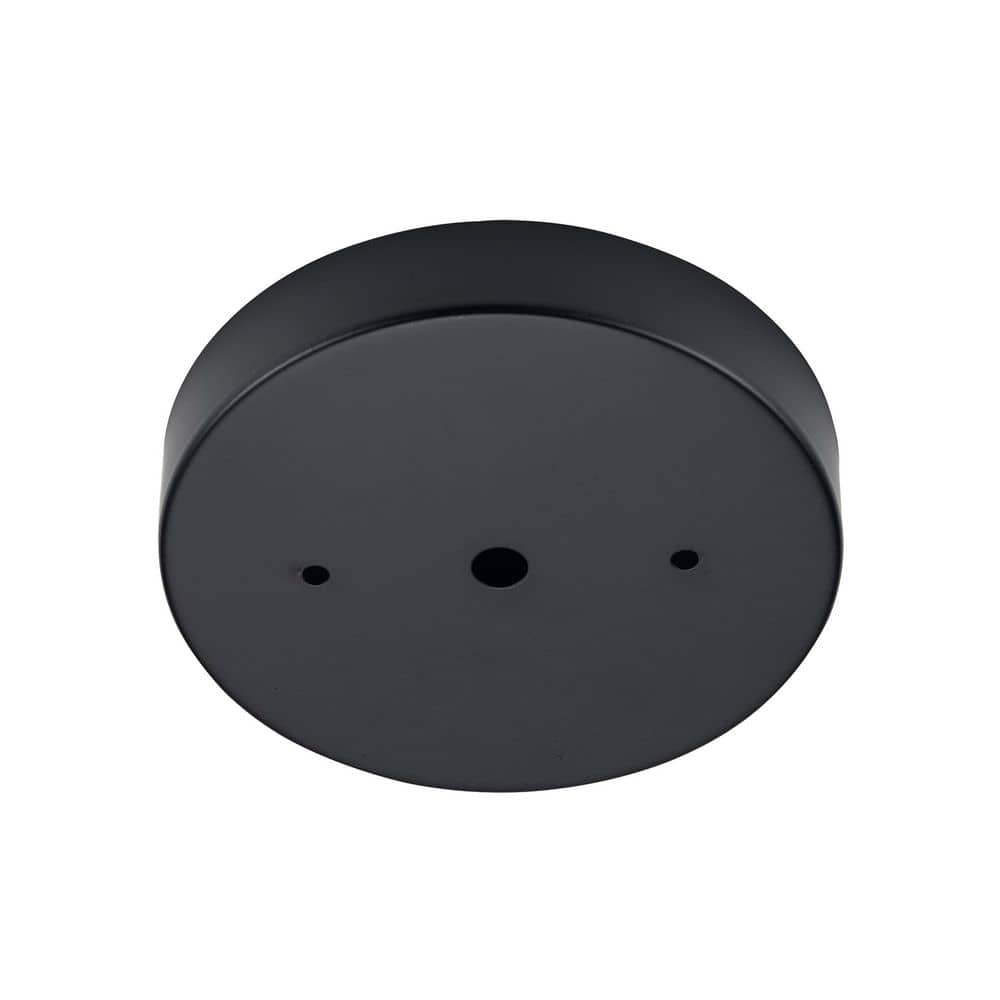 Bel Air Lighting 5 in. Matte Black Ceiling Canopy Kit for Hanging Light Fixtures (2)