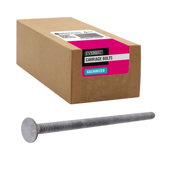 Everbilt 1/4 in.-20 x 3-1/2 in. Galvanized Carriage Bolt (15-Pack) (2)