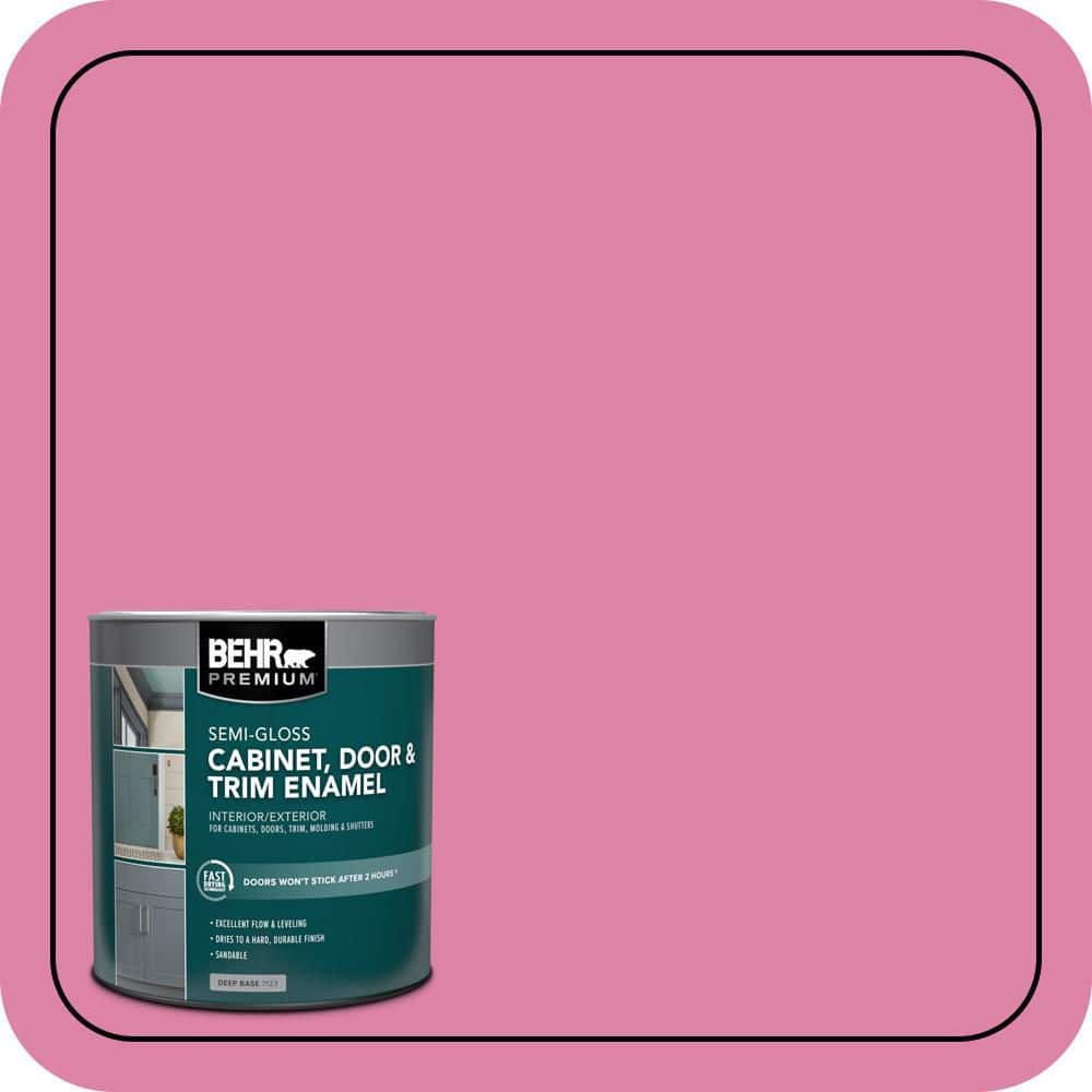 BEHR PREMIUM 1 qt. #HDC-MD-10A Sweet Chrysanthemum Semi-Gloss Enamel Interior/Exterior Cabinet, Door & Trim Paint