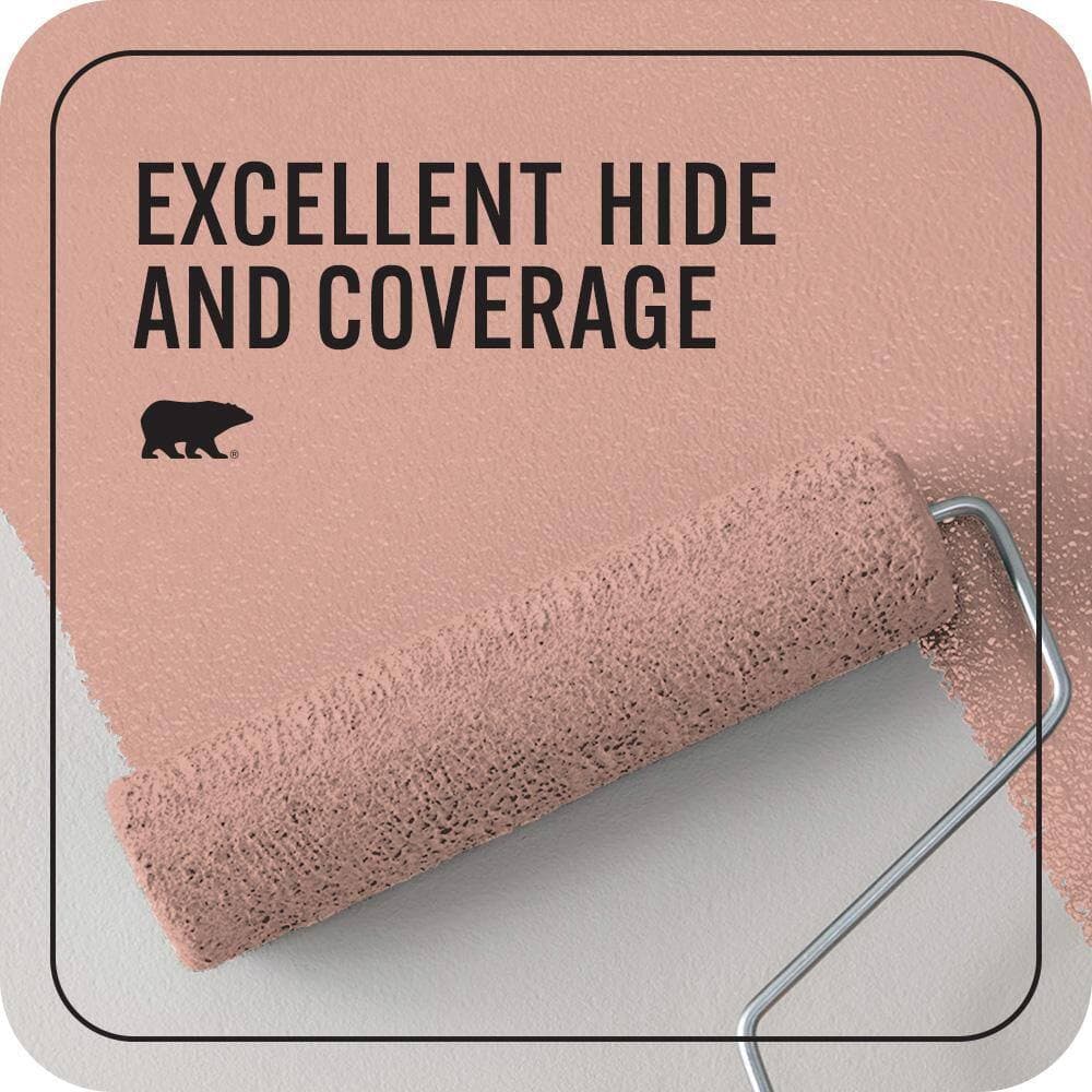 BEHR PREMIUM PLUS 1 qt. #PMD-70 Cottage Rose Flat EcoMix Plant-Based Interior Paint & Primer (2)