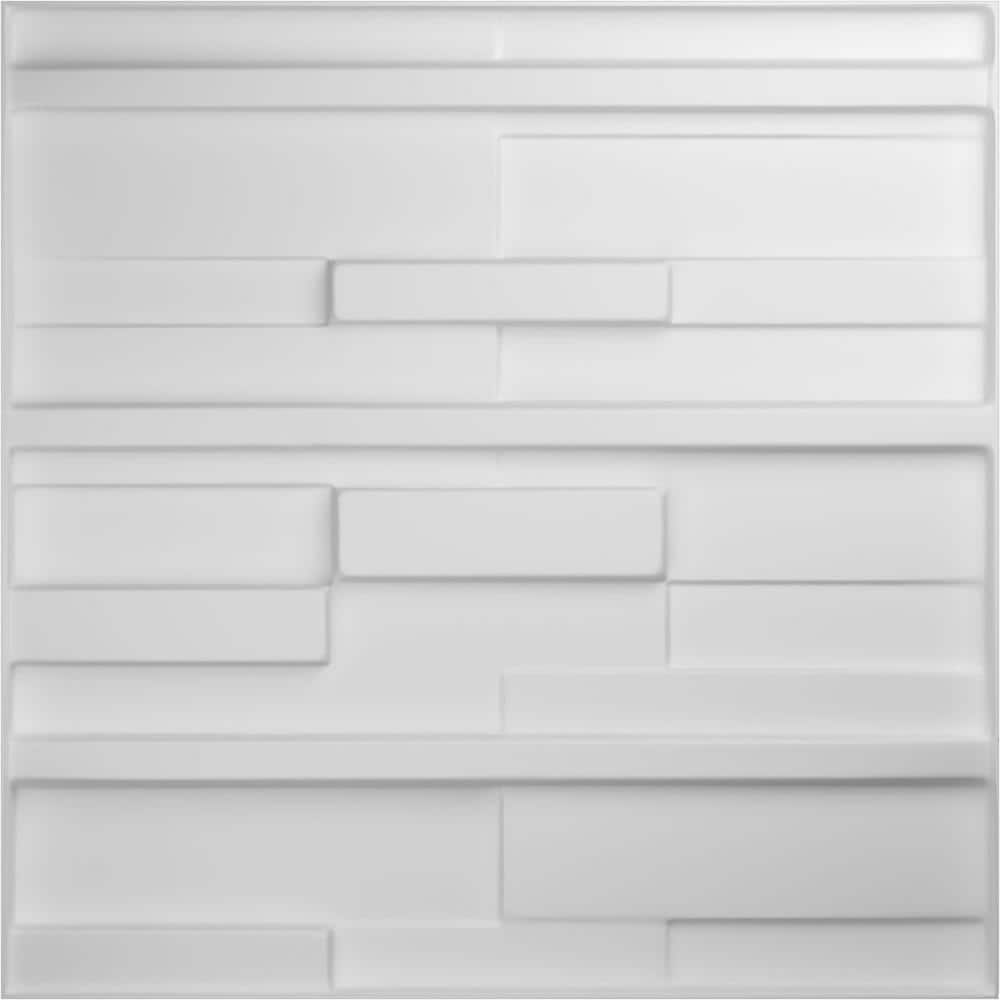 Ekena Millwork 19 5/8 in. x 19 5/8 in. Offset Brick EnduraWall Decorative 3D Wall Panel (3)