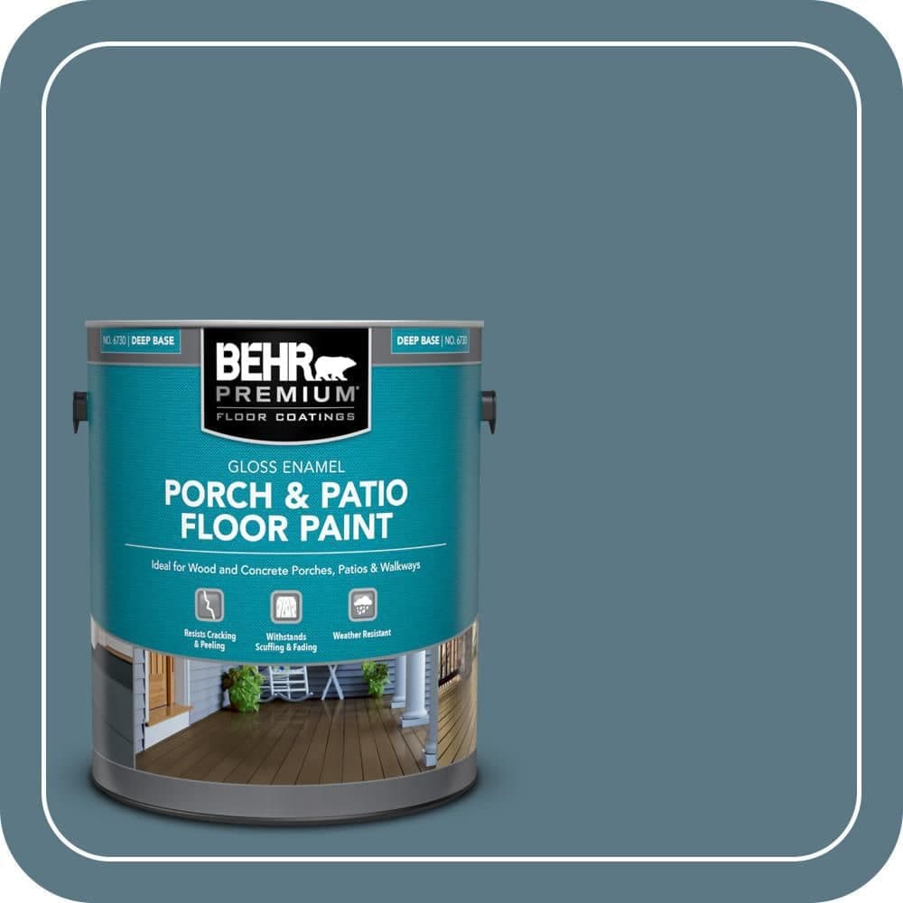 BEHR PREMIUM 1 gal. #PPU13-03 Catalina Coast Gloss Enamel Interior/Exterior Porch and Patio Floor Paint