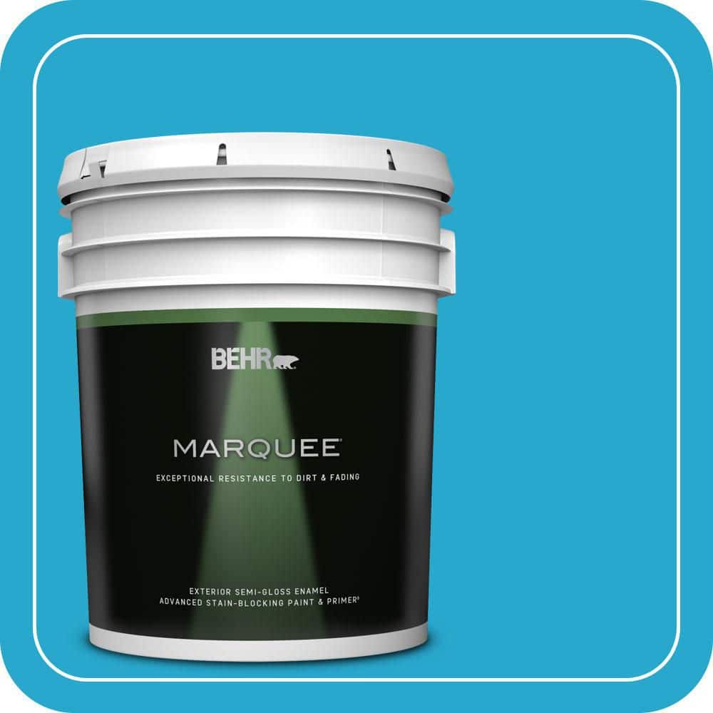 BEHR MARQUEE 5 gal. #T12-8 Reboot Semi-Gloss Enamel Exterior Paint & Primer