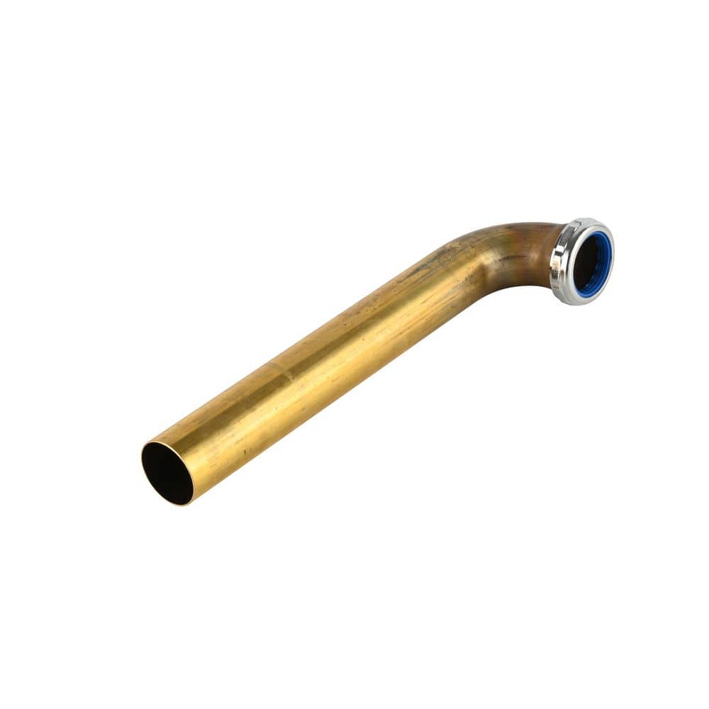 Everbilt 1-1/2 in. x 11in. 17-Gauge Unfinished Brass Slip-Joint Sink Drain Outlet Waste Arm-DB (4)
