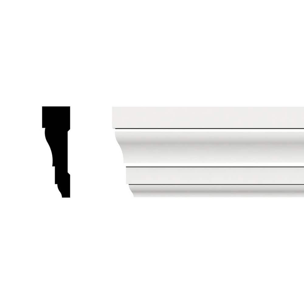 Ekena Millwork 2-1/4 in. x 3/4 in. x 96 in. Casing Moulding, PVC (1)