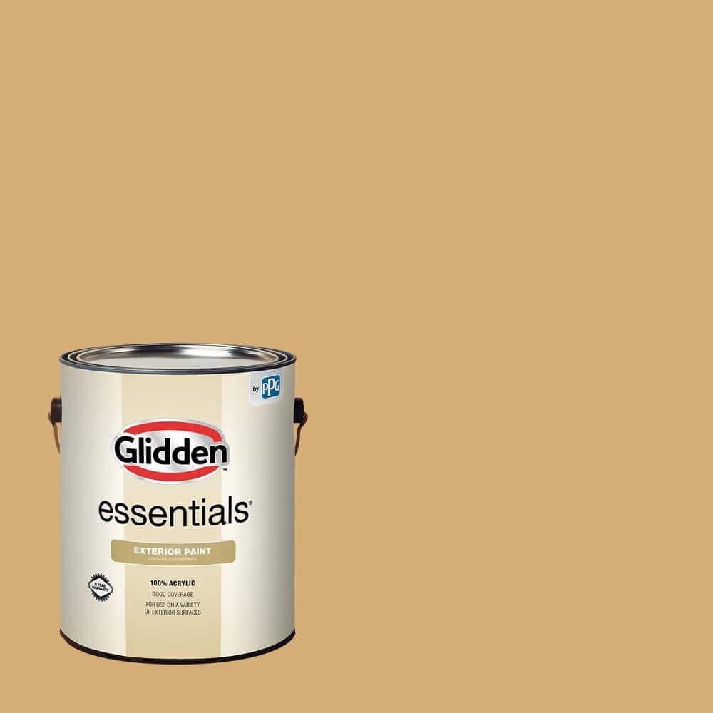 Glidden Essentials 1 gal. PPG1090-4 Drops Of Honey Semi-Gloss Exterior Paint