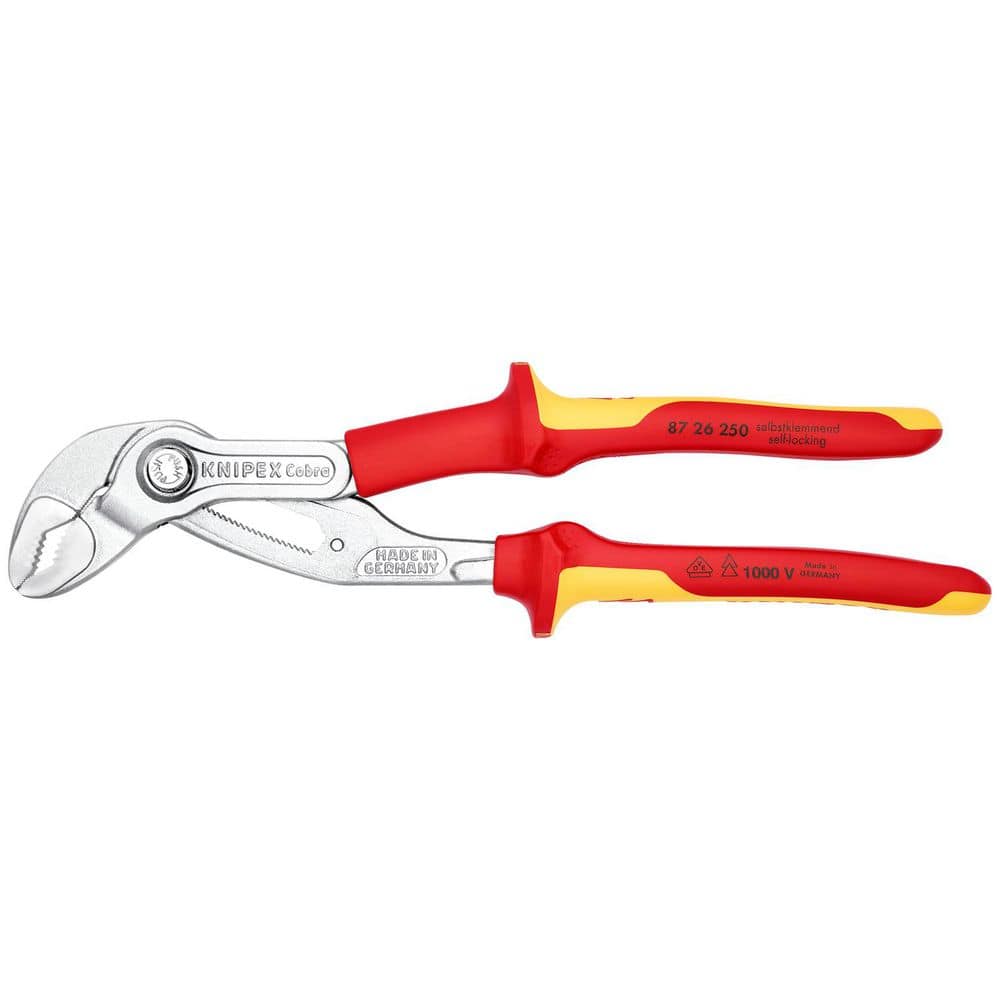 KNIPEX 10 in. Cobra Water Pump Pliers-1000V Insulated (1)