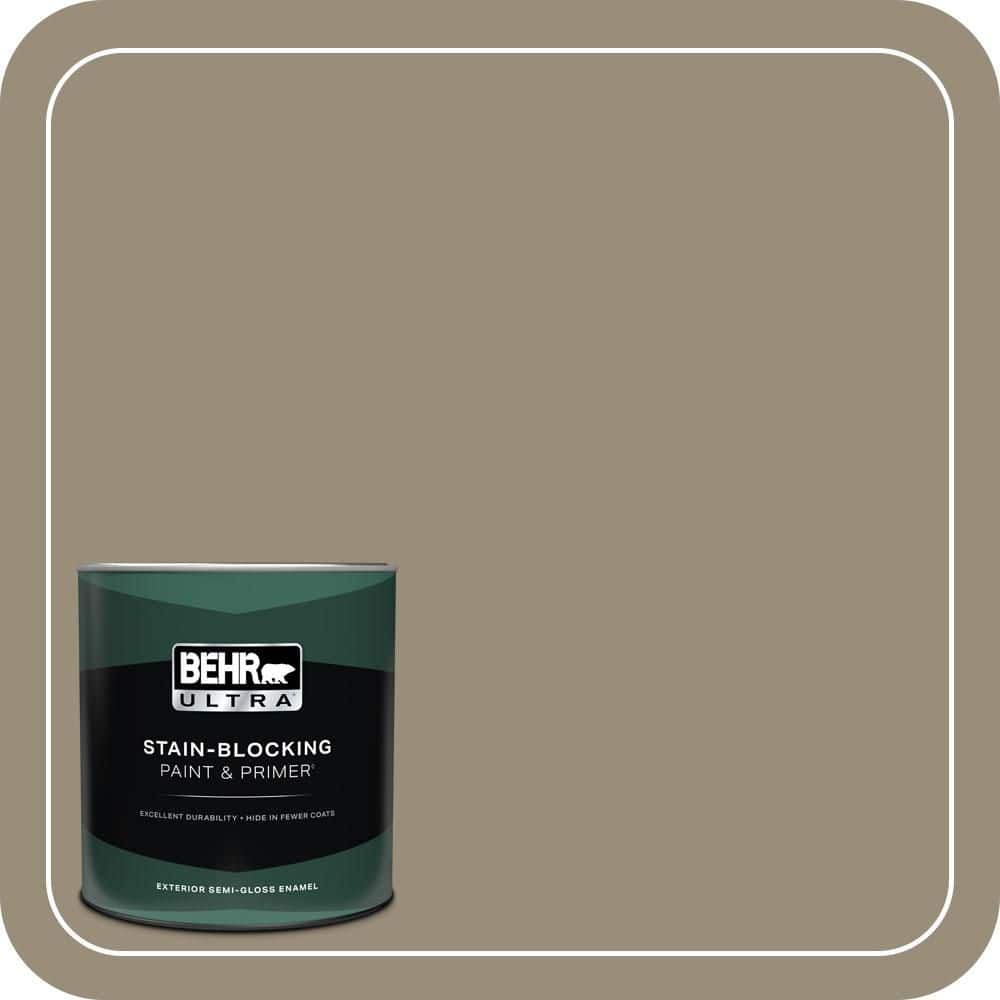 BEHR ULTRA 1 qt. #MQ6-29 Lost Canyon Semi-Gloss Enamel Exterior Paint & Primer