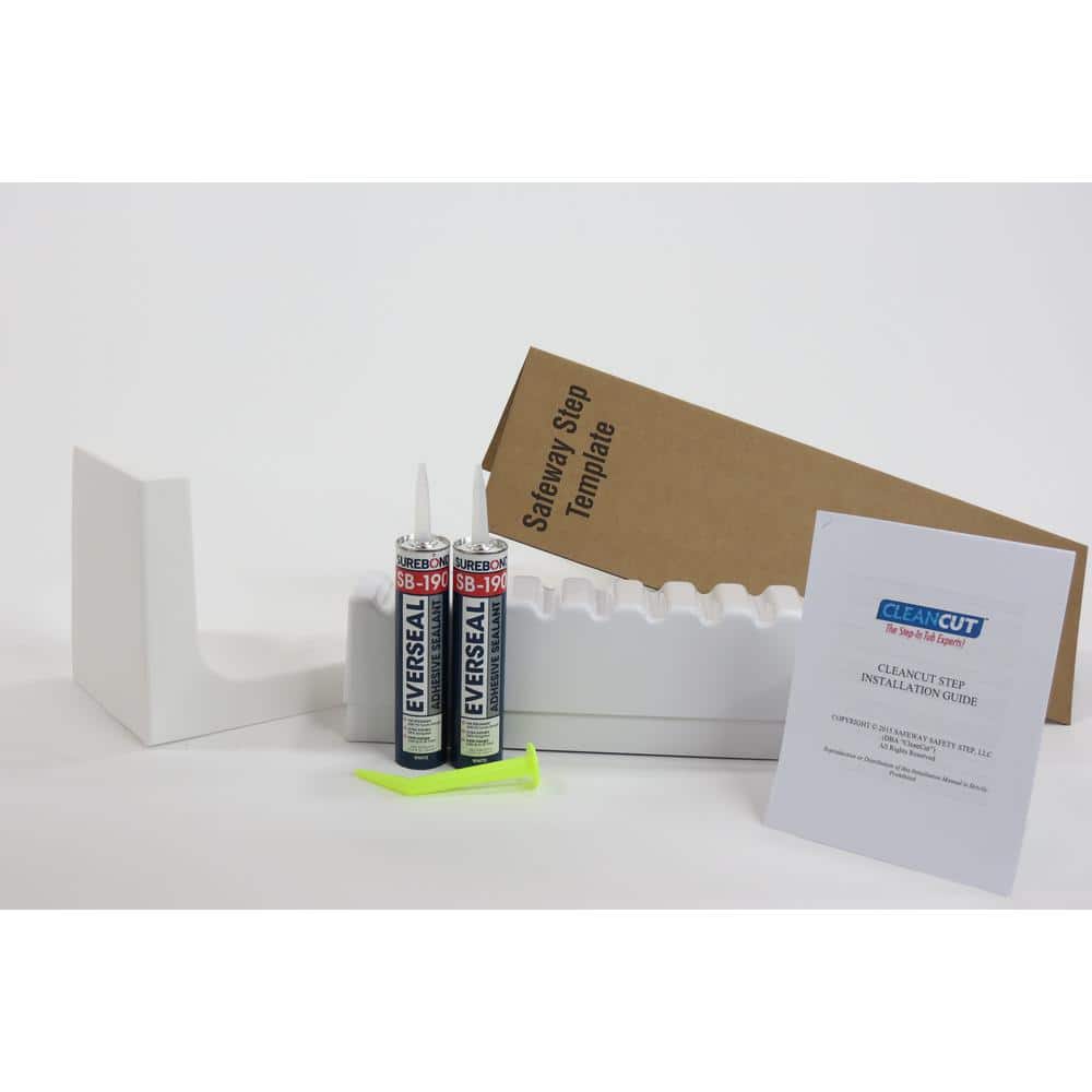 Cleancut Wide White Step Bathtub Conversion Kit (1)
