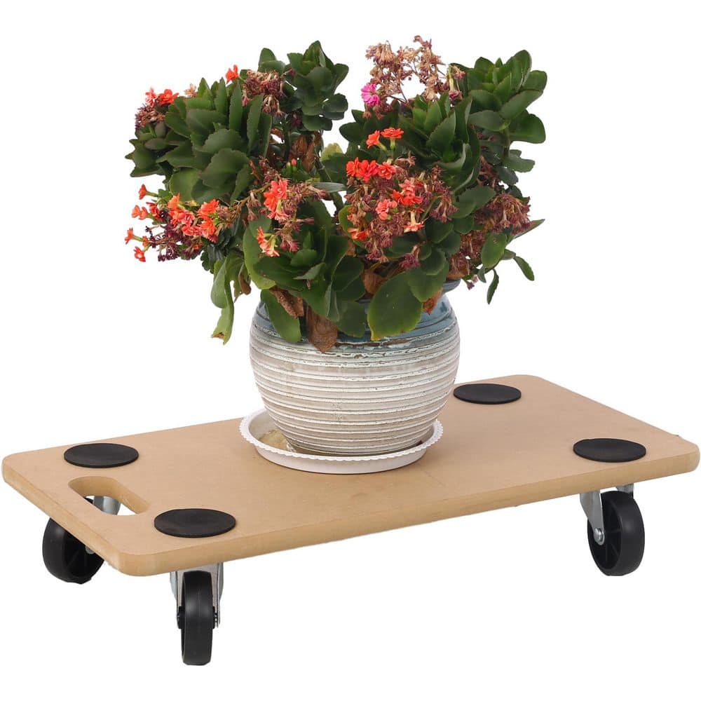 maocao hoom Furniture Moving Dolly, Heavy Duty Wood Rolling Mover with Wheels, Holds 500 lbs. (4-Piece 22.8 in. x 11.2 in. Platform) (2)