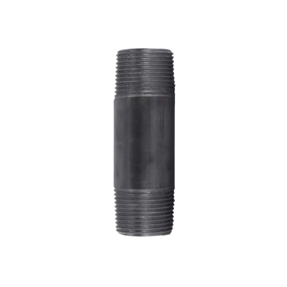 STZ 1 in. x 4 in. Black Steel Nipple (1)