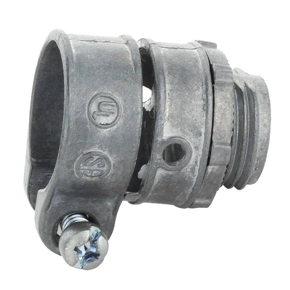 Commercial Electric 1/2 in. Flexible Metal Conduit (FMC) Squeeze Connector (3-Pack) (3)