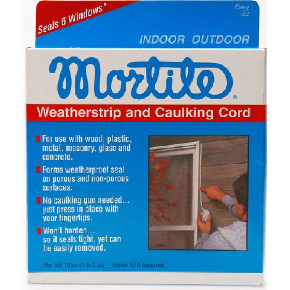 Mortite 19 oz. x 90 ft. Grey Weatherstrip and Caulking Cord (3)