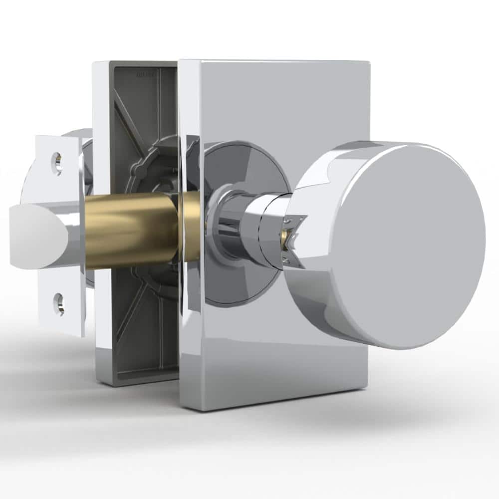 Mega Handles Laura Passage Door Handles - 1 Pack Reversible Interior Door Handle - Polished Chrome (1)