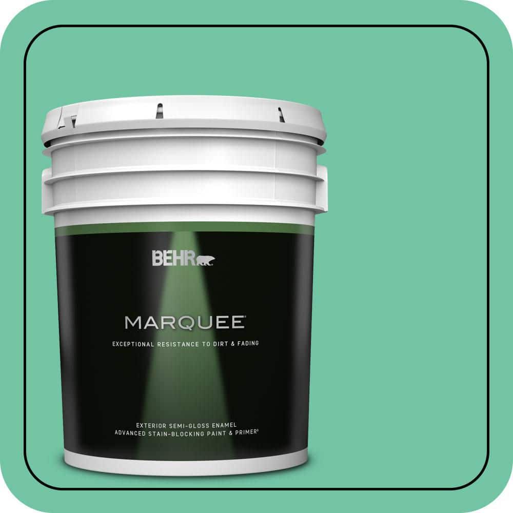 BEHR MARQUEE 5 gal. #P420-4A Gem Silica Semi-Gloss Enamel Exterior Paint & Primer