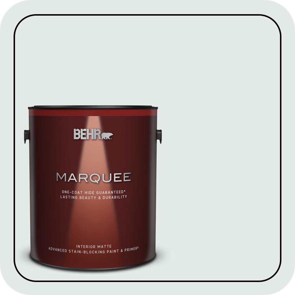 BEHR MARQUEE 1 gal. #PWN-27 Blue Opal Matte Interior Paint & Primer