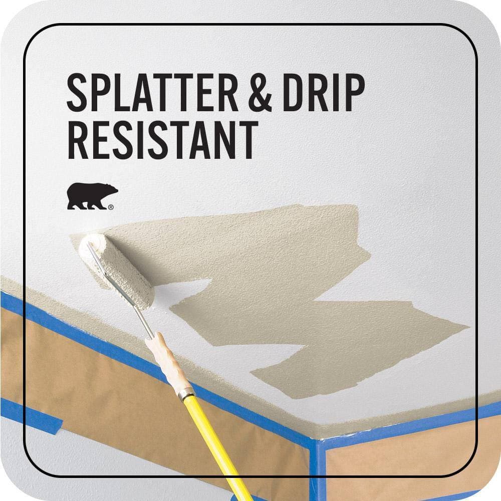 BEHR ULTRA 1 gal. #HDC-NT-18 Yuma Sand Ceiling Flat Interior Paint and Primer (4)