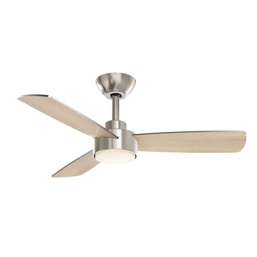 Hampton Bay Dorsey 36 in. (3 ft. ) Indoor/Covered Outdoor Brushed Nickel Ceiling Fan with Remote Control and LED Light Kit (4)