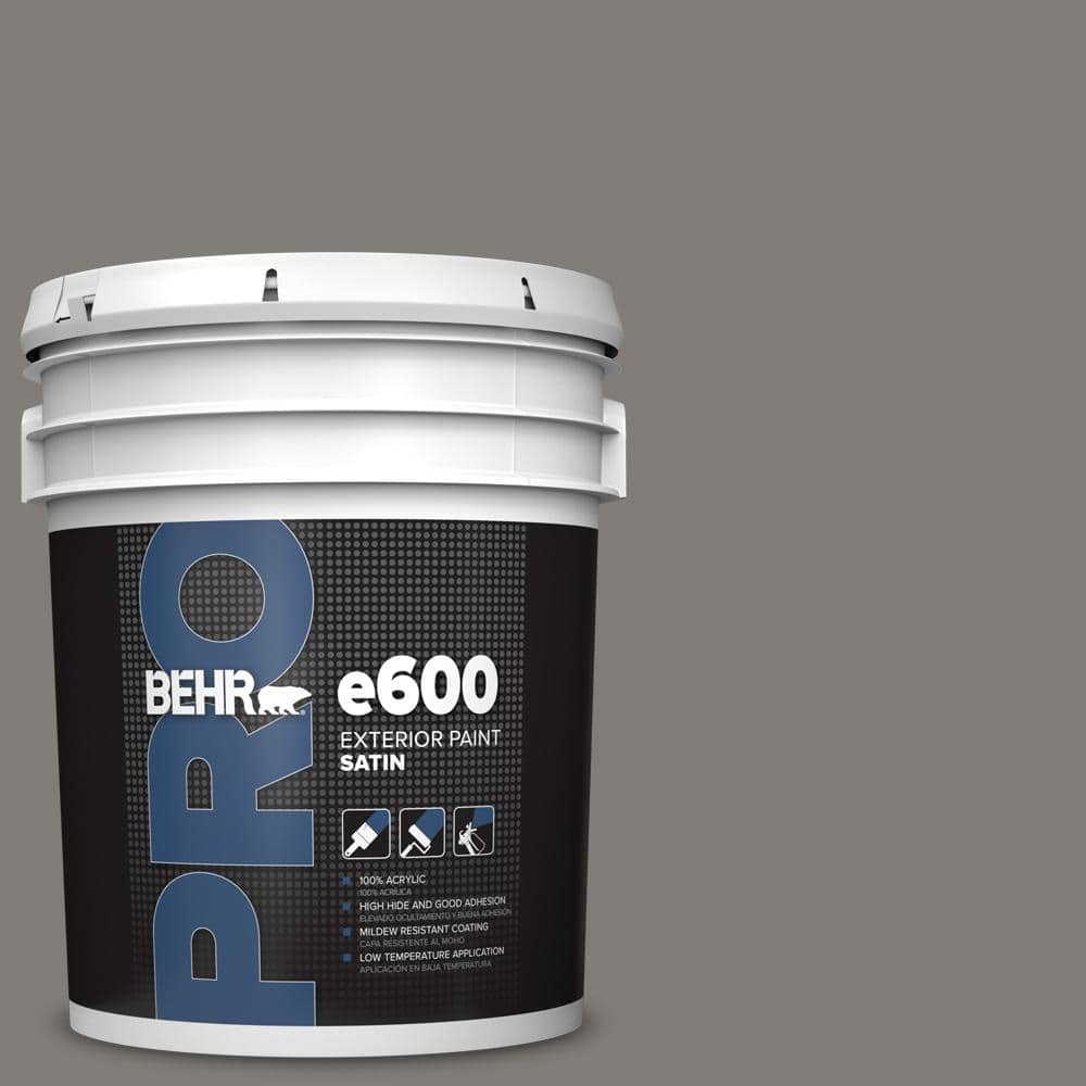 BEHR PRO 5 gal. #PPU24-21 Greyhound Satin Enamel Exterior Paint (1)