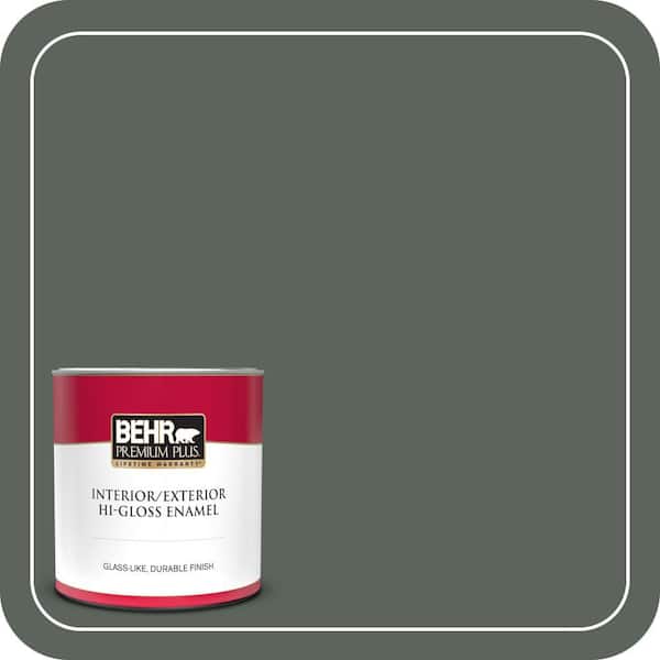 BEHR PREMIUM PLUS #PPF-45 Woodland Moss Enamel Low Odor & Primer (3)