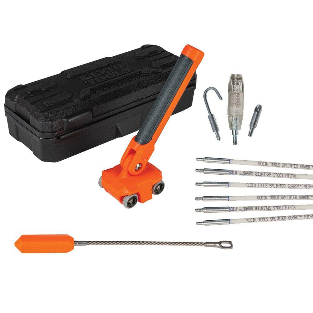 Klein Tools Magnetic Wire Puller and 30 ft. Glow Fish Rod Set