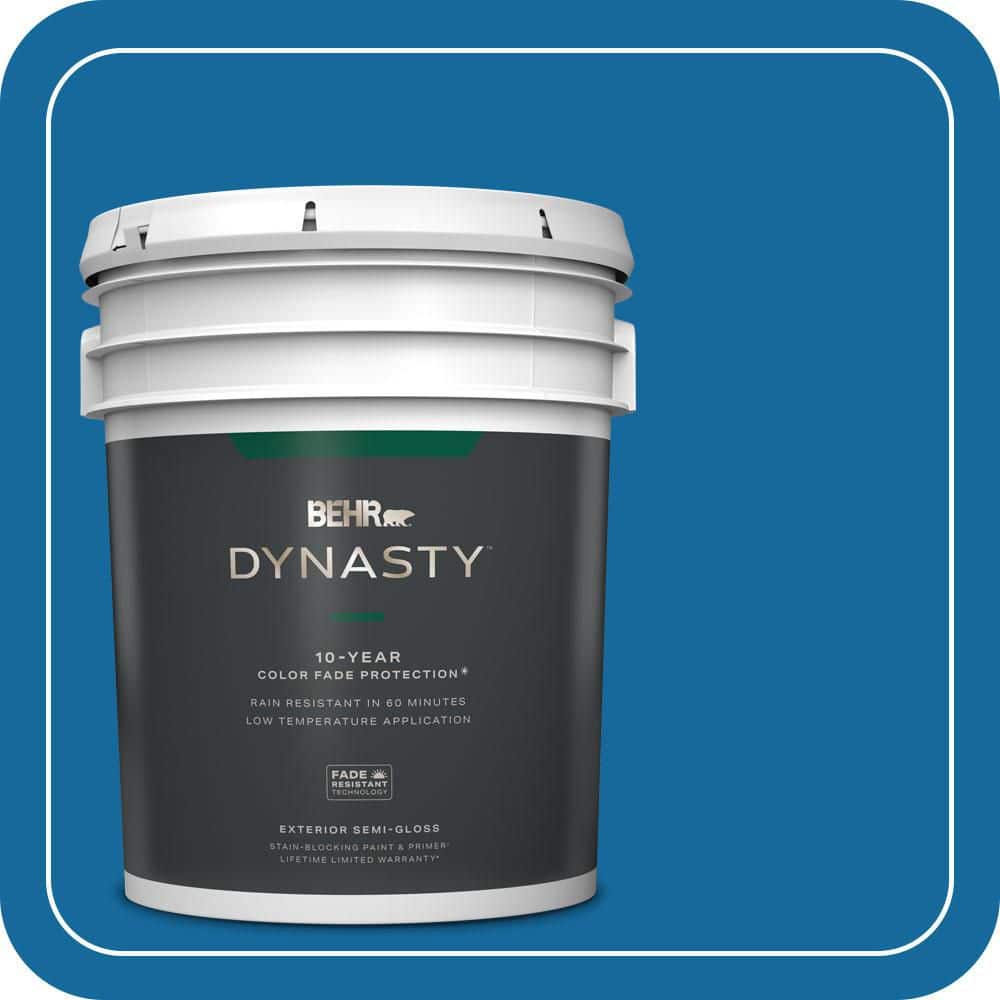 BEHR DYNASTY 5 gal. #P500-7 Cosmic Cobalt Semi-Gloss Exterior Stain-Blocking Paint & Primer