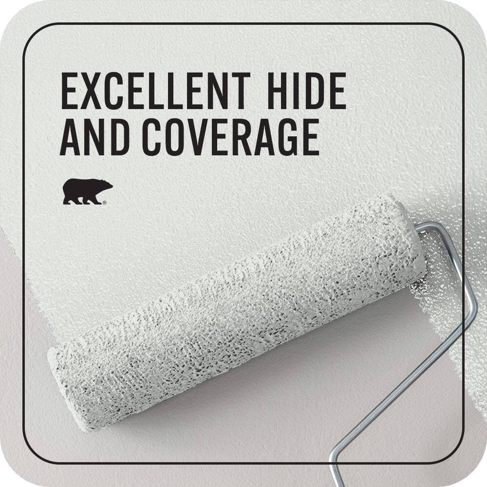 BEHR PREMIUM PLUS #PPL-55 Coastal Fog Flat EcoMix Plant-Based & Primer (2)