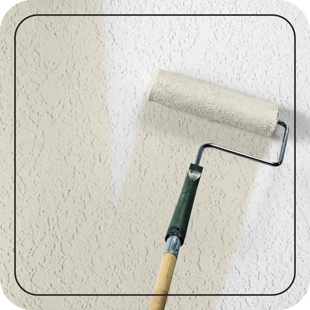 BEHR PREMIUM 1 gal. #73 Off White Elastomeric Masonry, Stucco and Brick Exterior Paint (3)