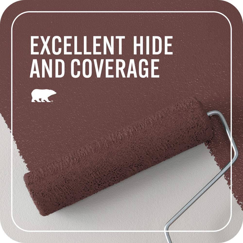 BEHR PREMIUM PLUS #QE-08 Oxford Flat Interior/Exterior Paint & Primer Color Sample (4)
