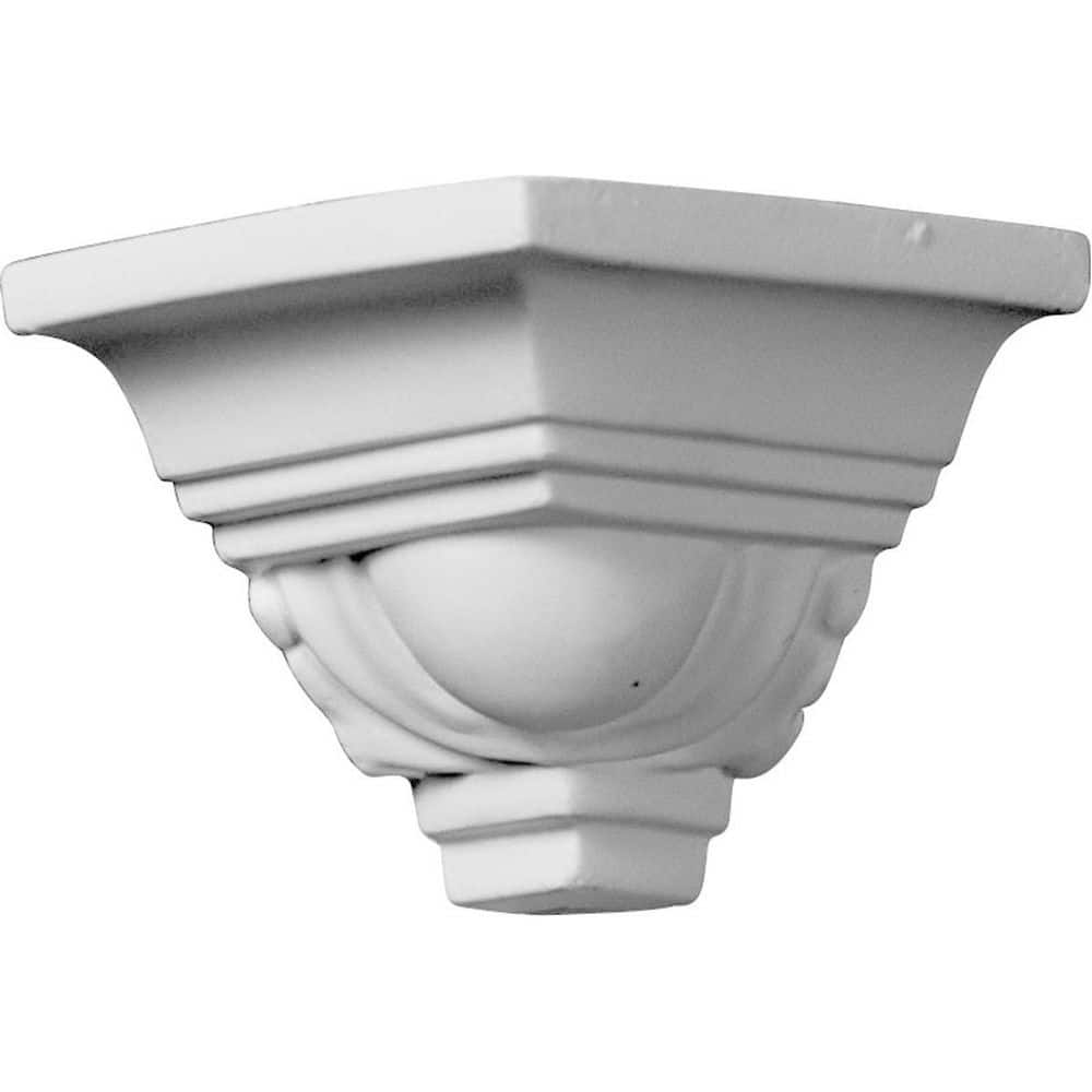 Ekena Millwork 2-1/8 in. x 2-1/8 in. x 2-1/8 in. Urethane Outside Corner Moulding (Matches Moulding MLD02X02X03EG) (1)