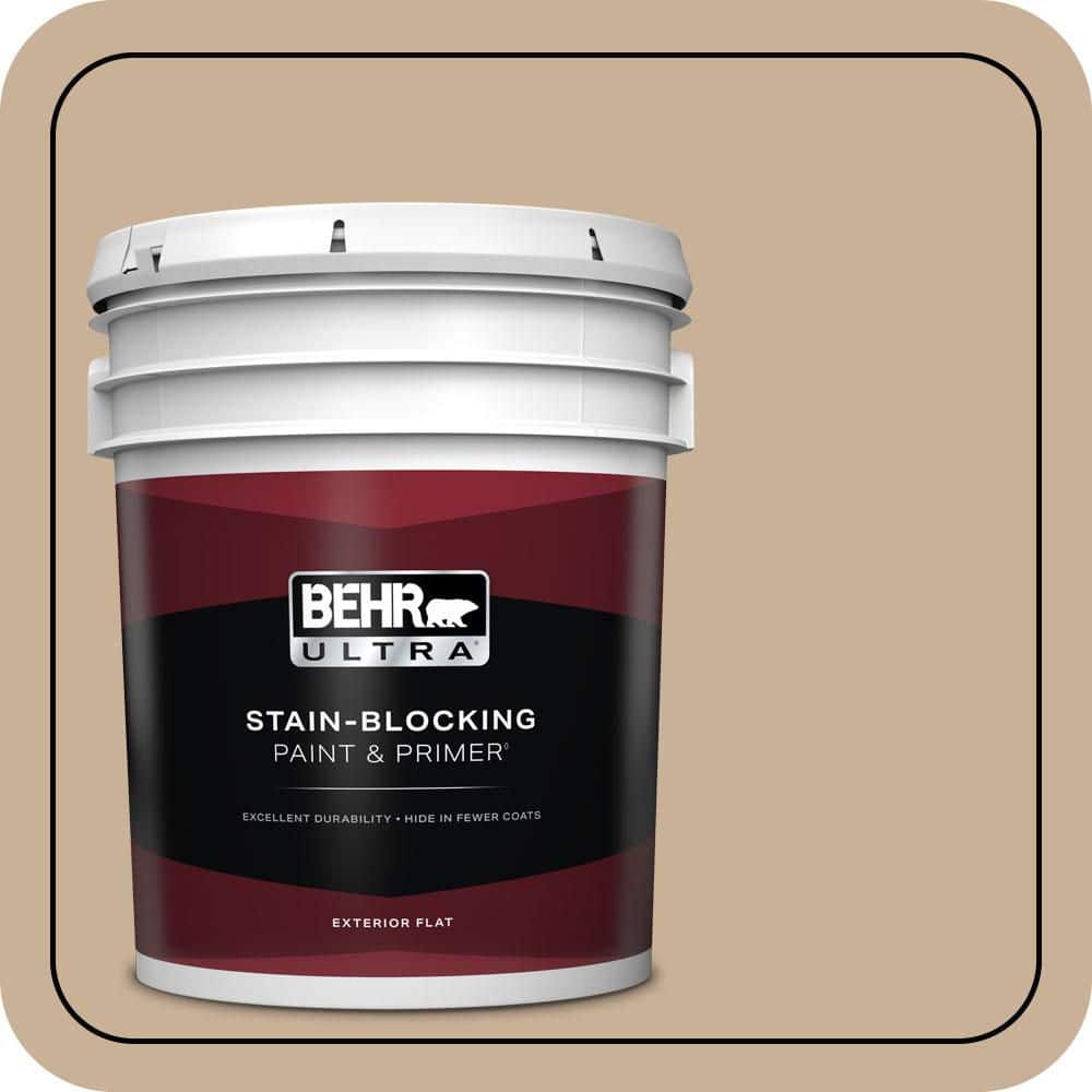 BEHR ULTRA 5 gal. #MQ2-46 Basswood Flat Exterior Paint & Primer