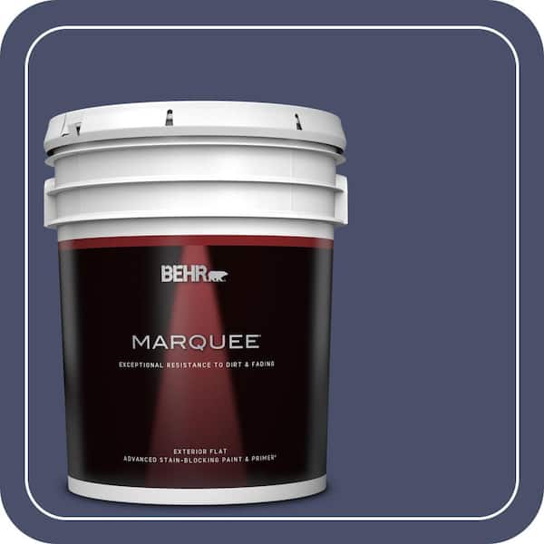 BEHR MARQUEE 5 gal. #PPU15-18 Vintage Velvet Flat Exterior Paint & Primer (2)