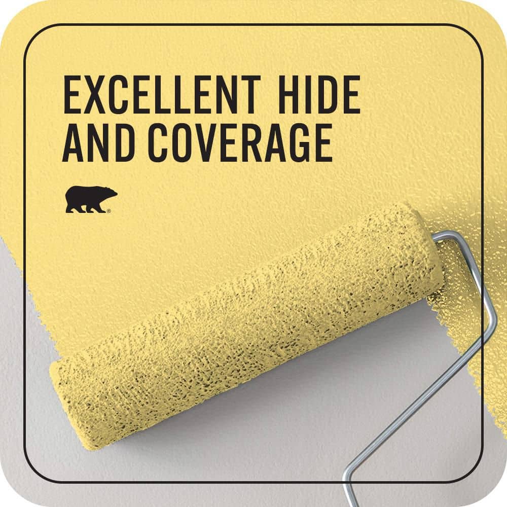 BEHR PREMIUM PLUS 1 qt. #P300-5 Upbeat Flat EcoMix Plant-Based Interior Paint & Primer (2)