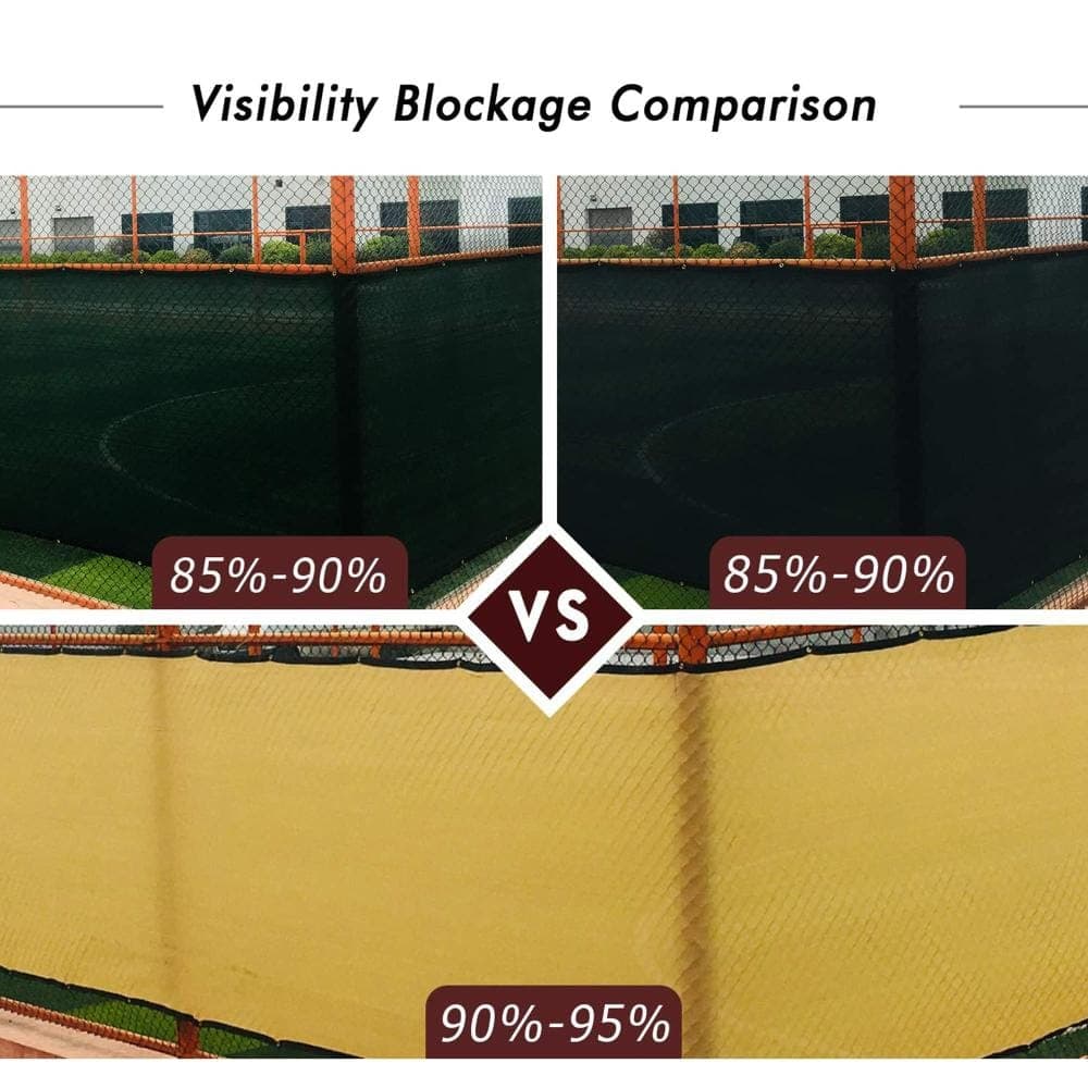 Unbranded 6 ft. x 50 ft. Privacy Fence Screen Heavy Duty Sand 1 Piece (3)
