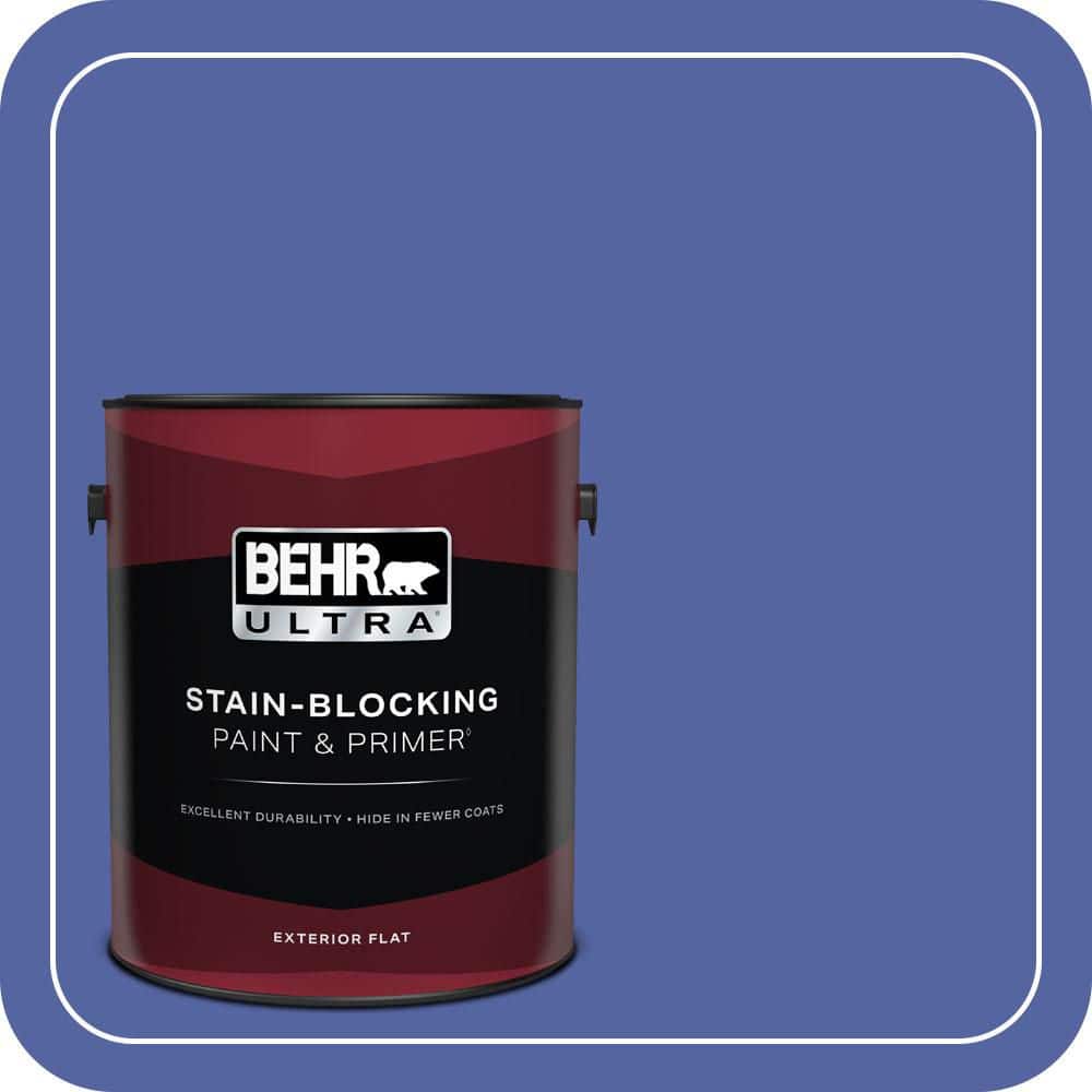 BEHR ULTRA 1 gal. #T13-9 Electrify Flat Exterior Paint & Primer