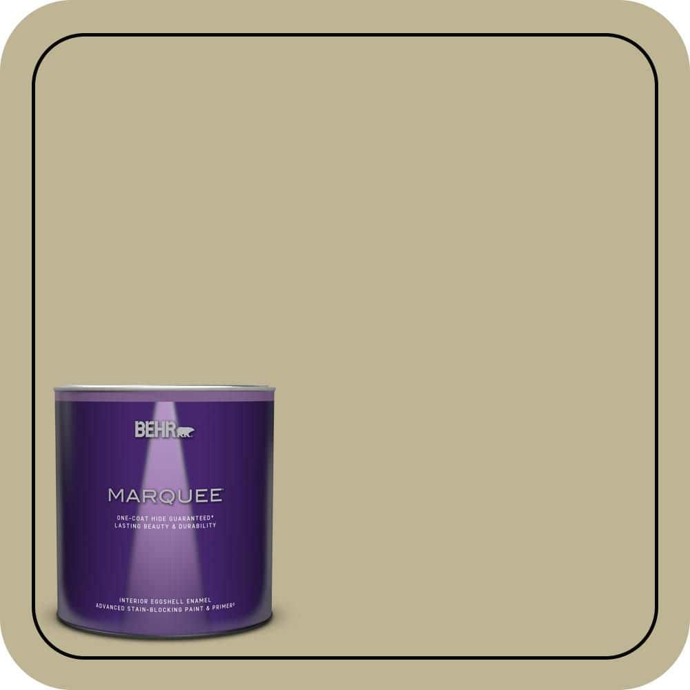 BEHR MARQUEE 1 qt. #MQ6-30 Bamboo Shoot One-Coat Hide Eggshell Enamel Interior Paint & Primer