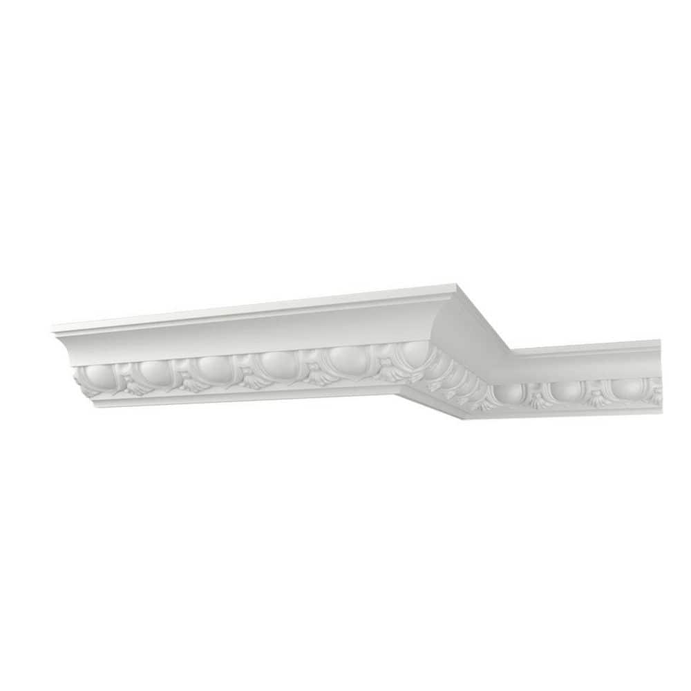 Ekena Millwork Vanessa 4 in. D x 5.625 in. W x 96 in. L Polyurethane Crown Moulding (1)