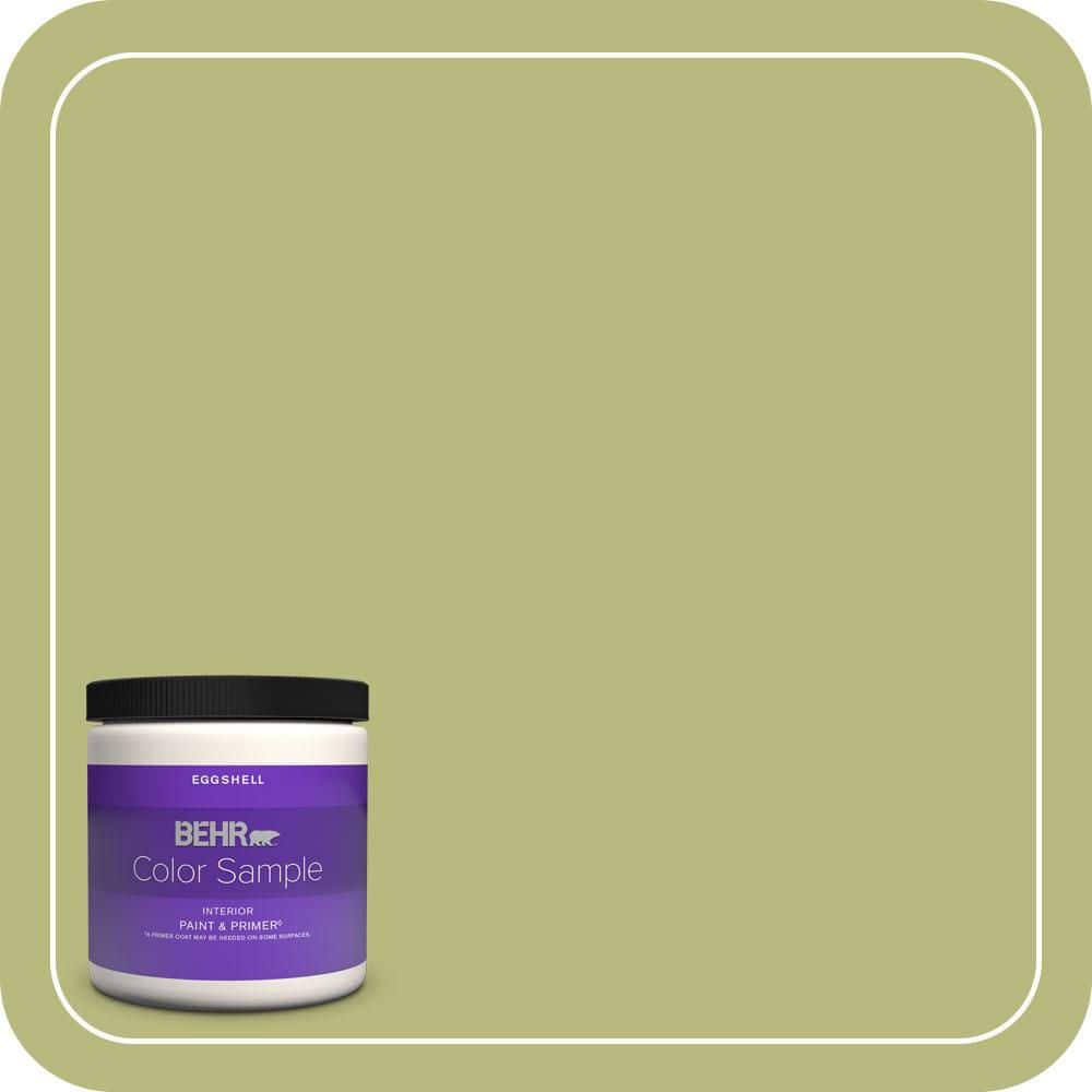 BEHR PREMIUM PLUS #400D-5 Grass Cloth Enamel & Primer Color Sample (1)