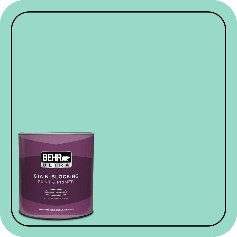BEHR ULTRA 1 qt. #MQ4-17 Pageant Green Extra Durable Eggshell Enamel Interior Paint & Primer