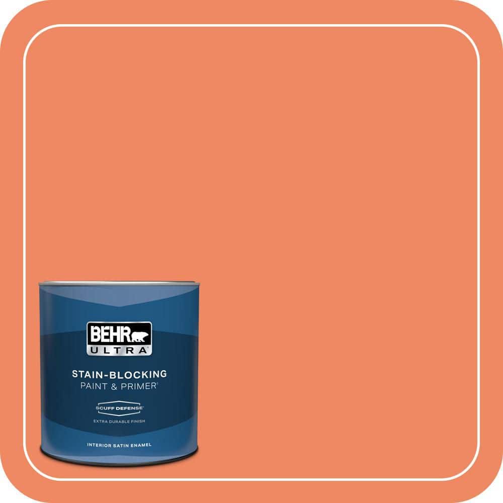 BEHR ULTRA 1 qt. #P190-5 Orioles Extra Durable Satin Enamel Interior Paint & Primer
