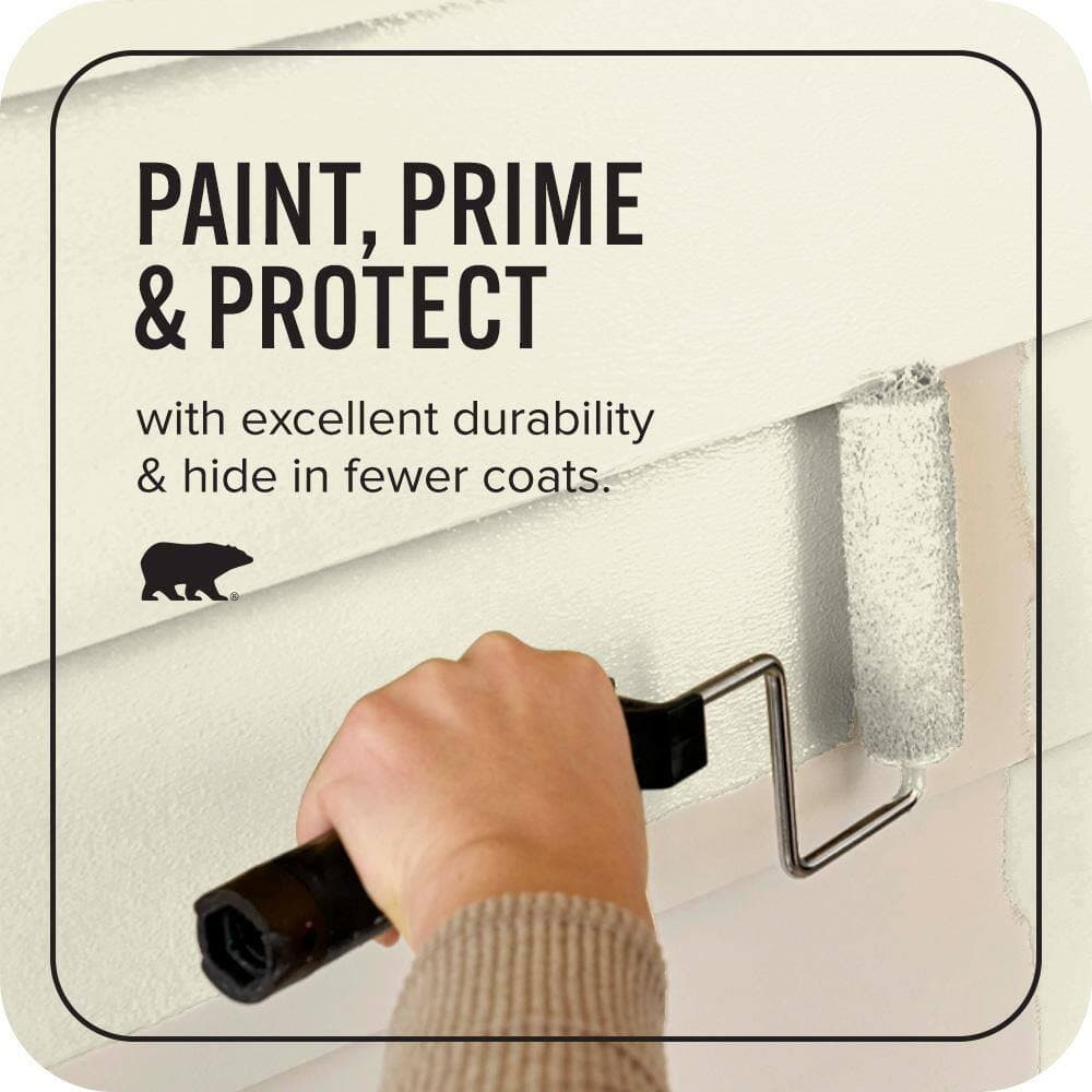 BEHR ULTRA 1 qt. #PPU9-15 Summer Jasmine Satin Enamel Exterior Paint & Primer (3)