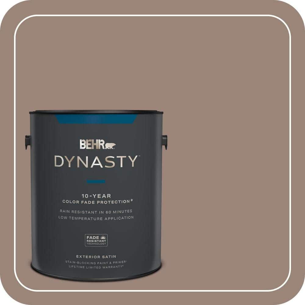 BEHR DYNASTY 1 gal. #PMD-52 Flower Wood Satin Enamel Exterior Stain-Blocking Paint & Primer