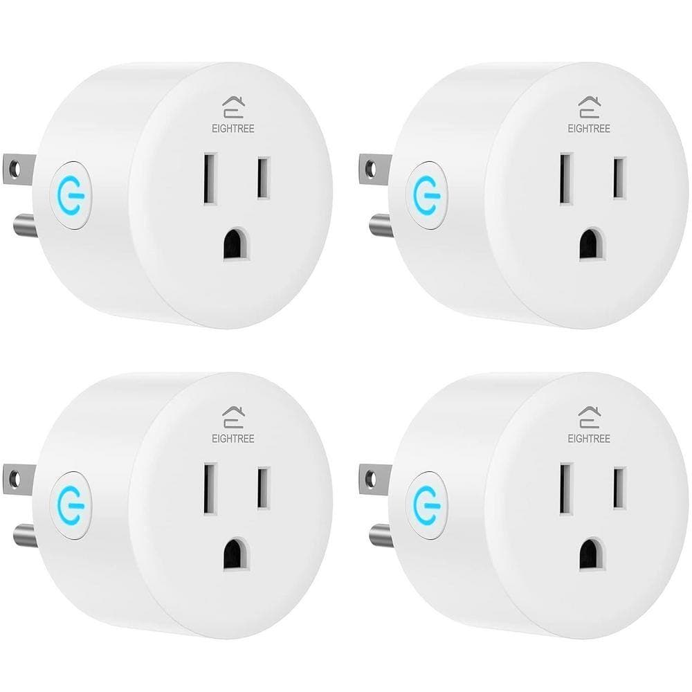 Ahfiwaso 10 Amp Smart Home Plug Outlet with Switch, Remote Control and Timer Function in WHite (4 Packs) (1)